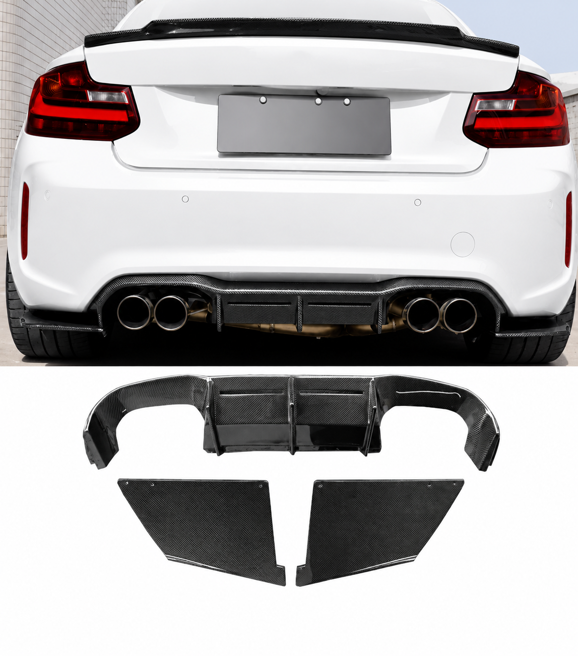 BMW F87M2 MTC CARBON DIFFUSER
