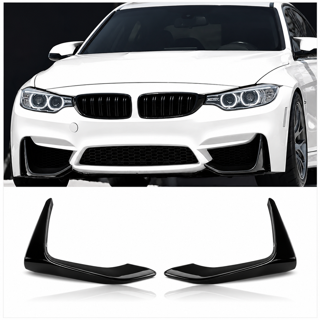 BMW F80M3/F82M4 LOWER SPLITTERS GLOSS BLACK