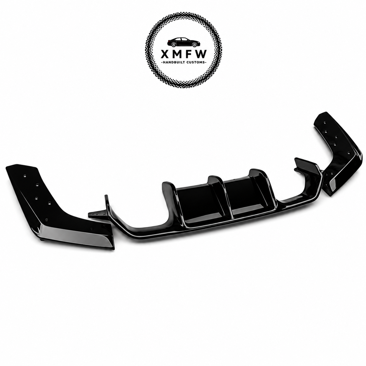 BMW F80M3/F82M4 GLOSS BLACK V-STYLE DIFFUSER